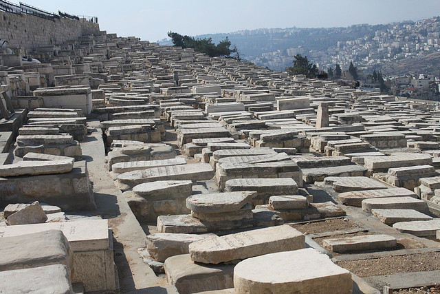 Setting the record straight —smashed Mt. of Olives tombstones eerily reminiscent of 1948-1967