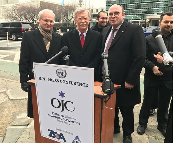 Morton A. Klein and Amb. John Bolton at Press Conference